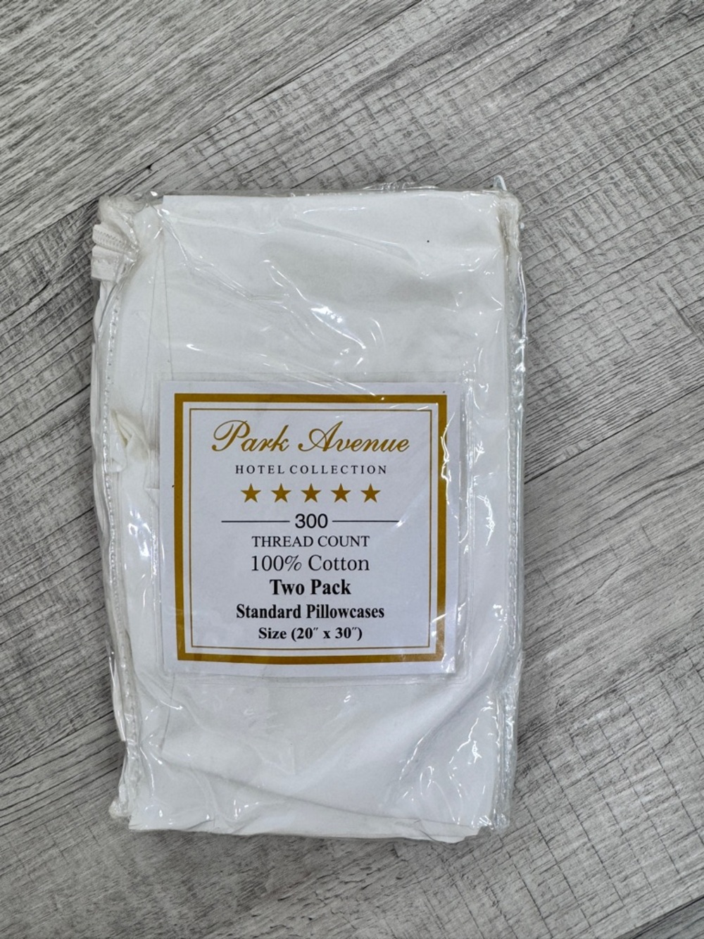 Park Avenue Hotel Collection 100% Cotton Pillowcases - 2 Pack White